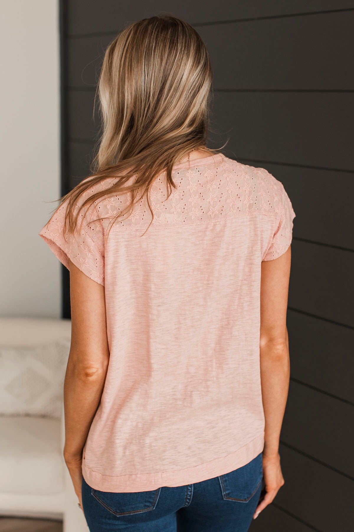 Look To The Future Boho Top- Dusty Coral