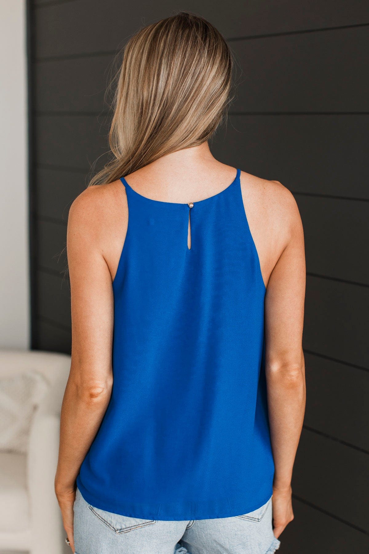 All Done For You Tank Top- Royal Blue