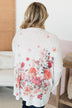Believe In The Good Floral Cardigan- Ivory & Coral