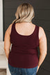 All Who Wander Henley Tank Top- Wine