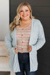 All To Ourselves Knit Cardigan- Light Blue