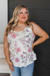 Listening To Nature Floral Tank Top- Ivory