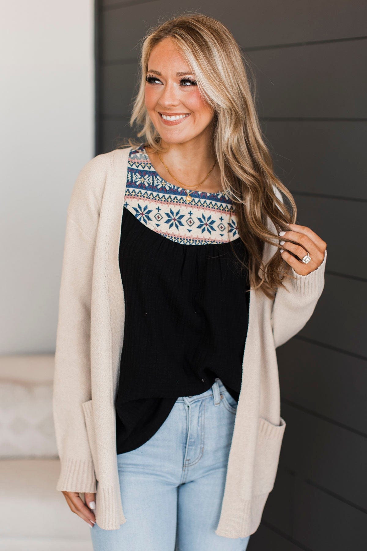 Cuddle Up To You Knit Cardigan- Light Beige