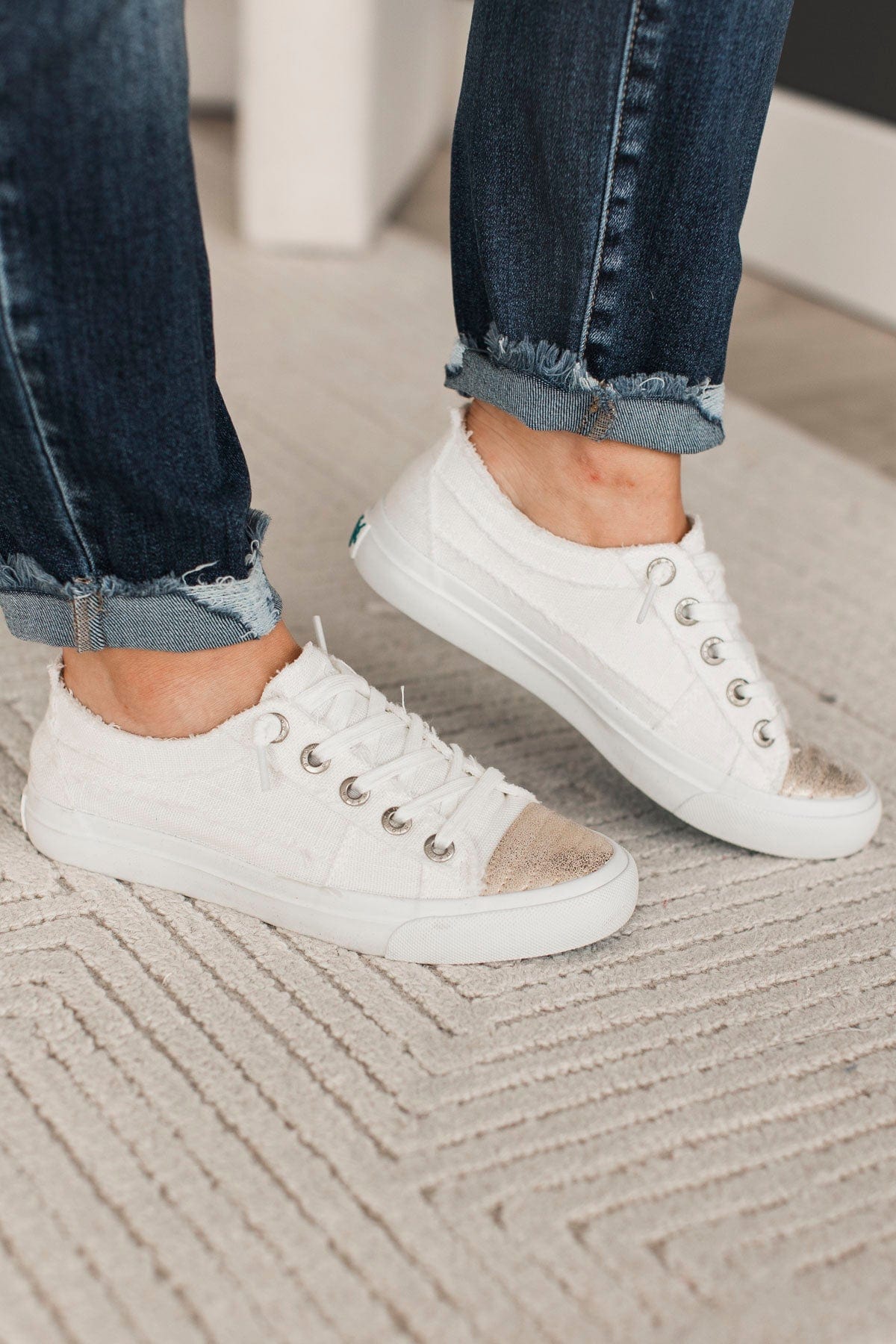 Blowfish Play Shine Sneakers- Off-White Linen