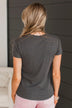 Together We Stand Short Sleeve Top- Charcoal