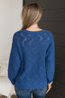 Dear To Me Knit Sweater- Royal Blue