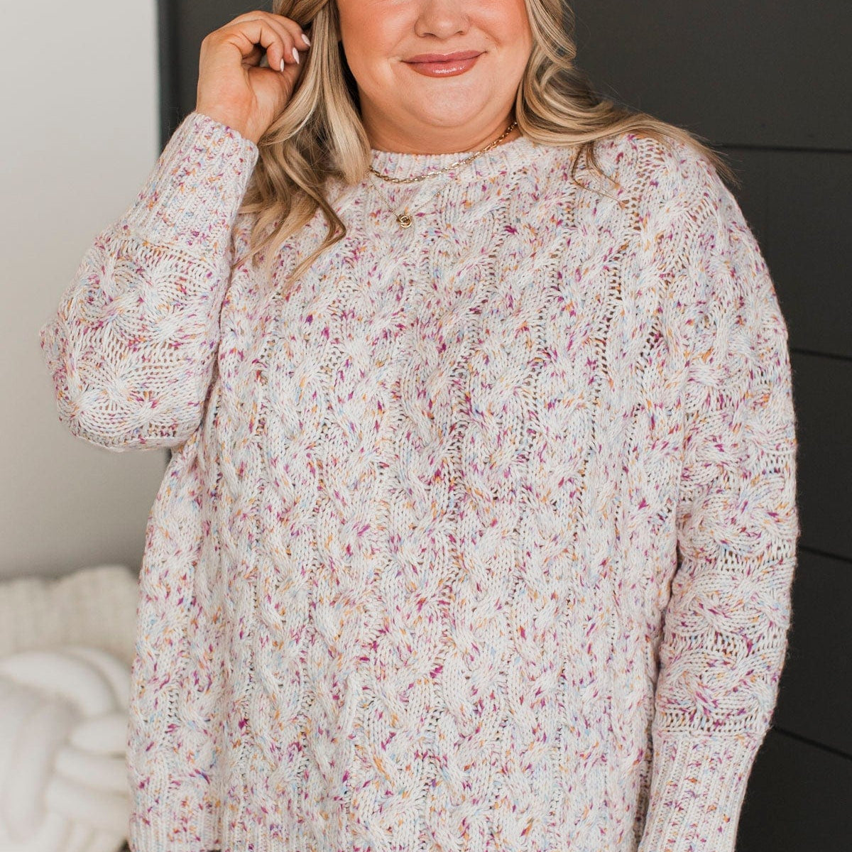 The Power of Pink Printed Sweater