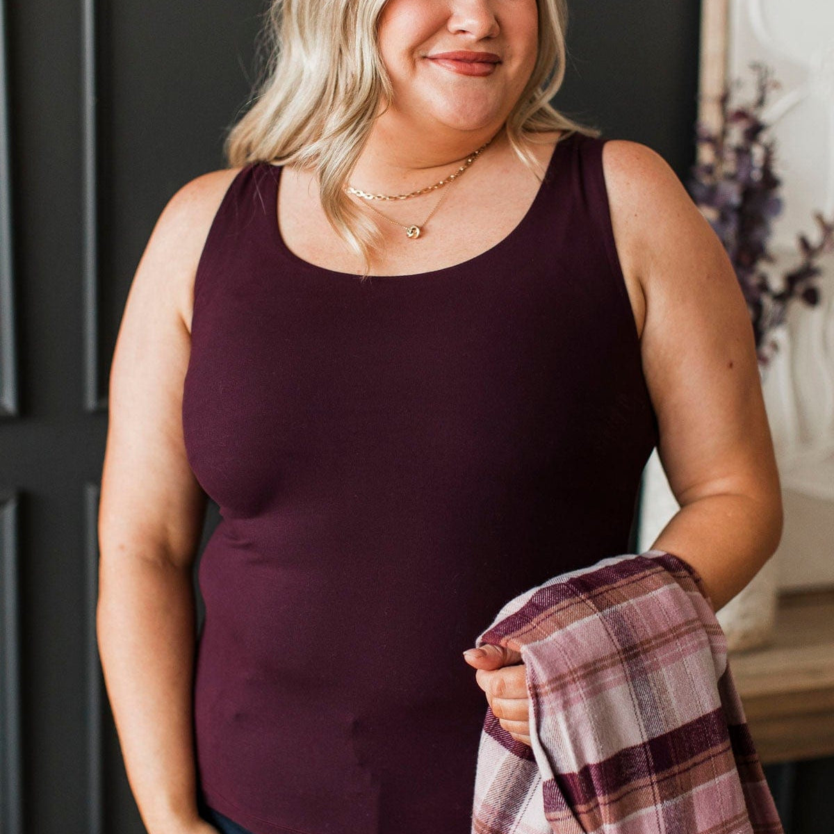 Supine Tank Top in Wine