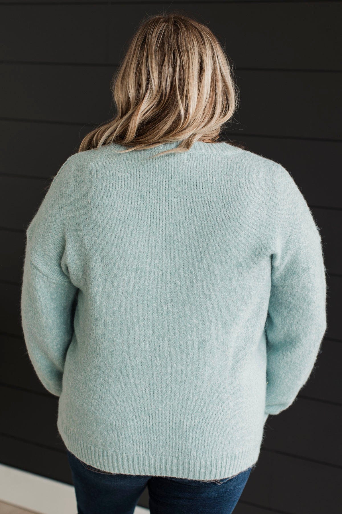 Still The One Knit Sweater- Light Blue