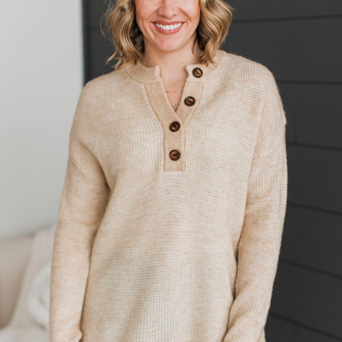 Knit Tee Washed Oatmeal