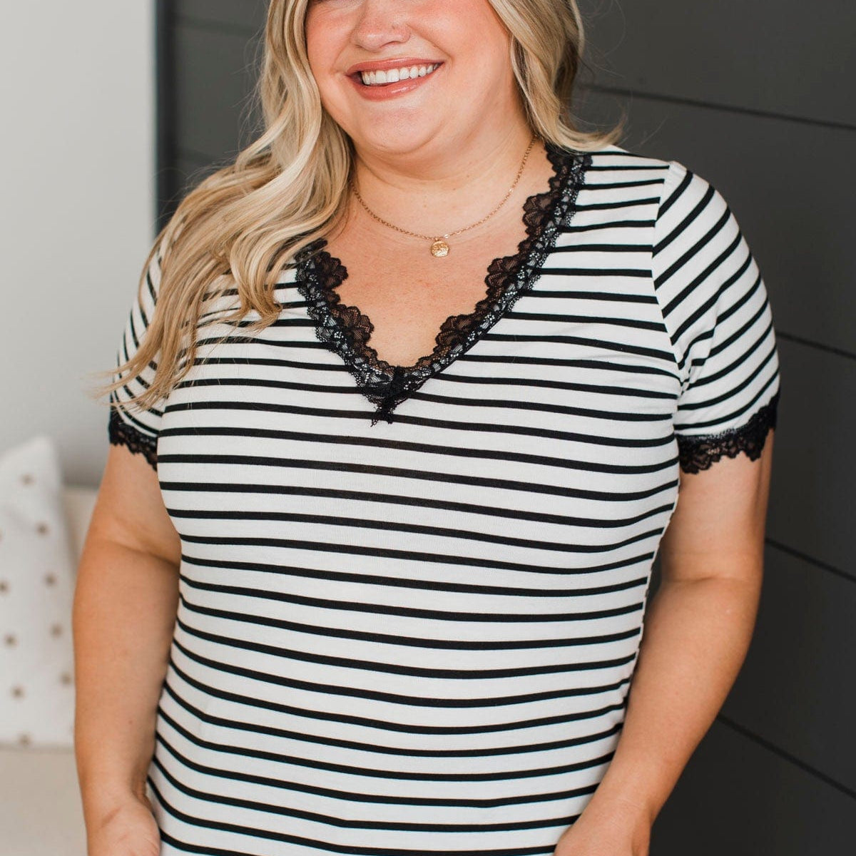 Strapped Bodice Top White