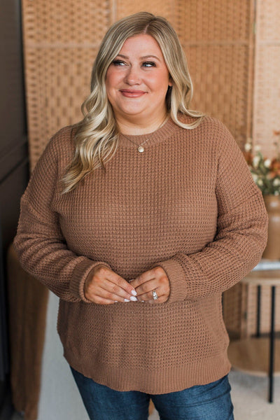 Rust Multicolor Vintage Sweater Knit Top