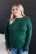 Sweet Melodies Knit Sweater- Forest Green