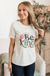 "Always Be Kind" Graphic Tee- Natural