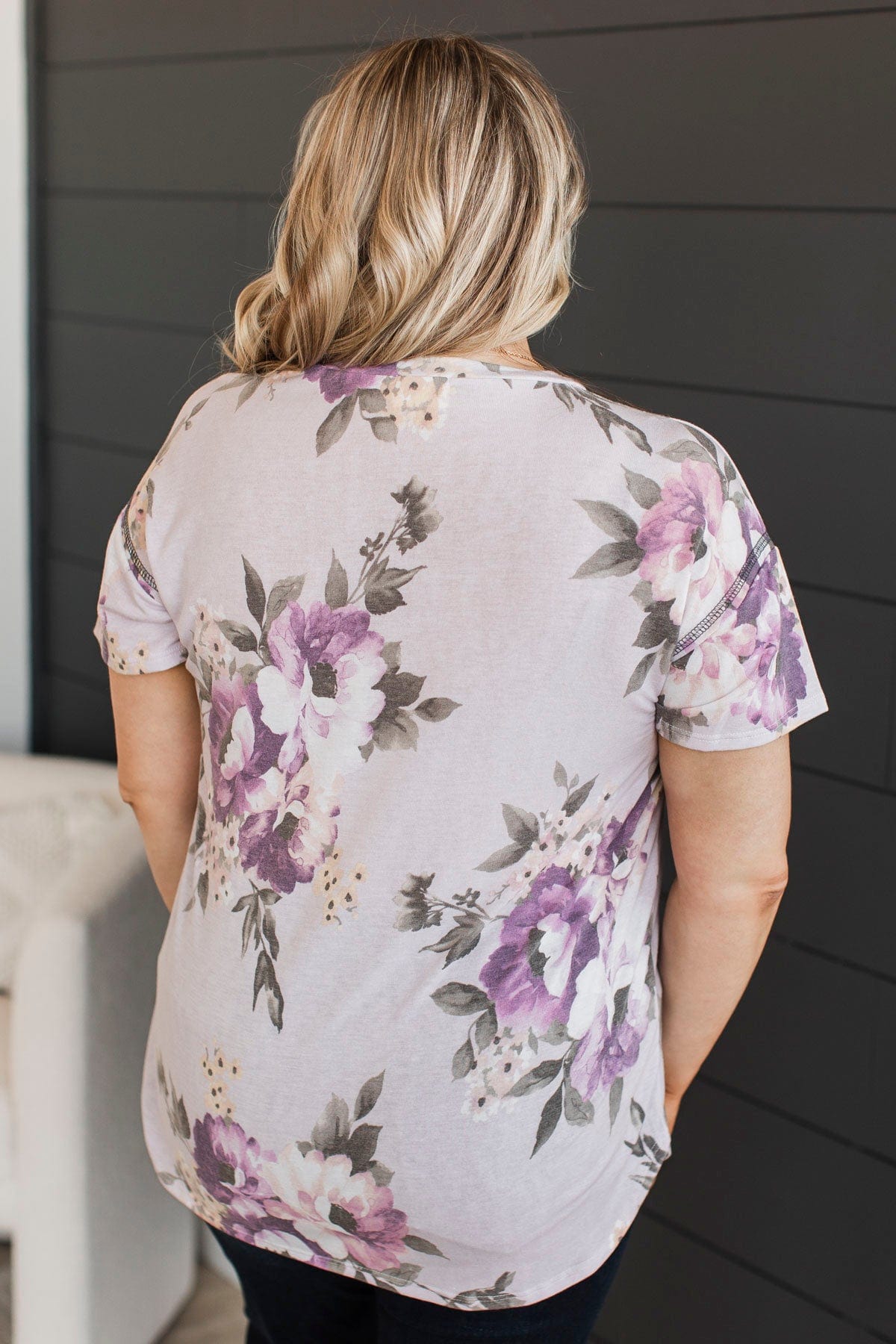 Be The One Floral Top- Lilac