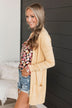 Comfortable With Myself Knit Cardigan- Dusty Yellow