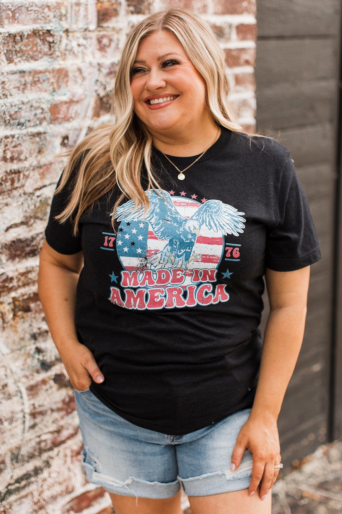 "Made In America" Graphic Tee- Black