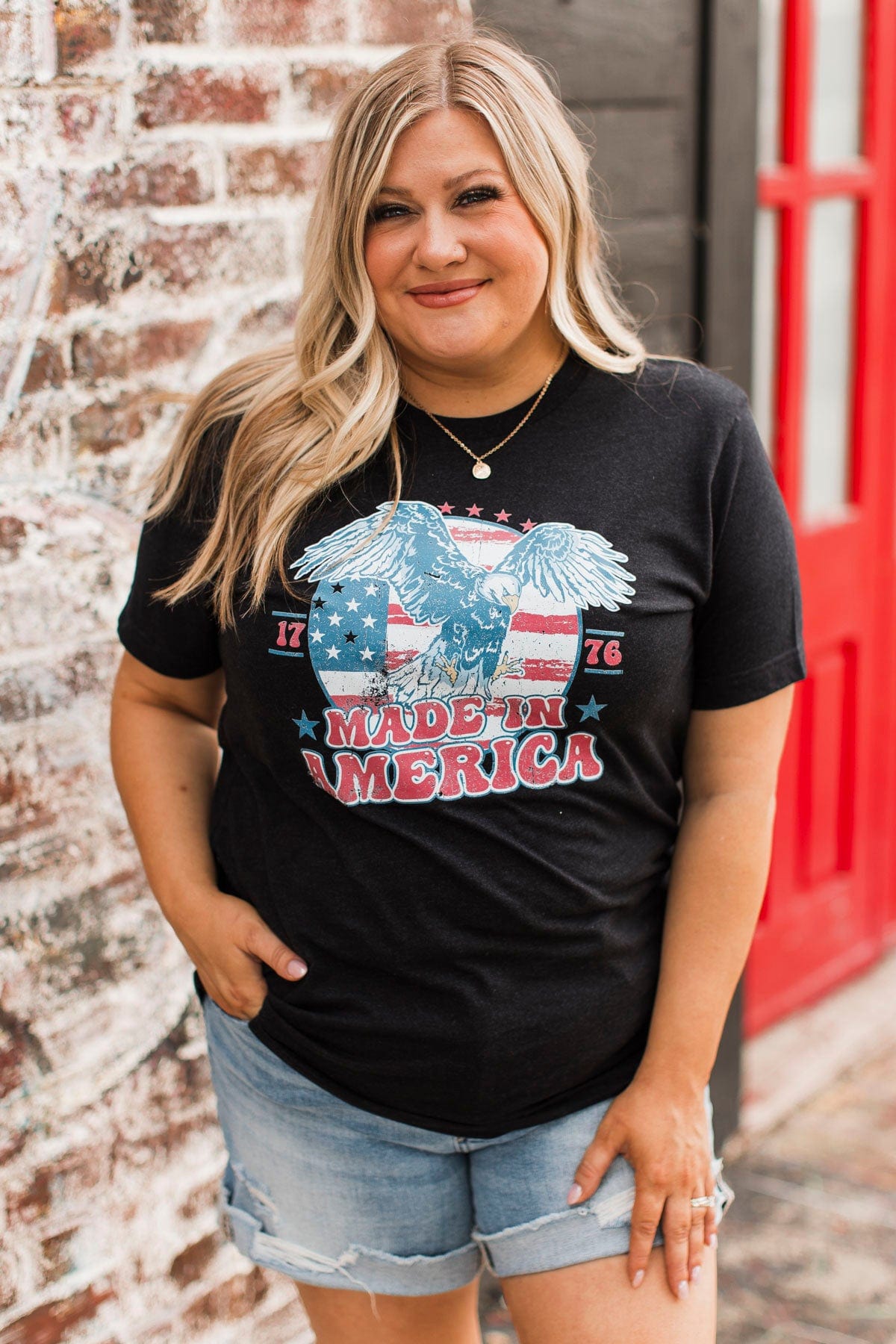 "Made In America" Graphic Tee- Black