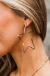 Star Potential Hoop Earrings- Silver