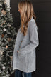 Cause A Scene Knit Trench Coat- Charcoal