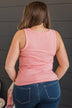 Bound To Be Beautiful Button Henley Tank Top- Baby Pink
