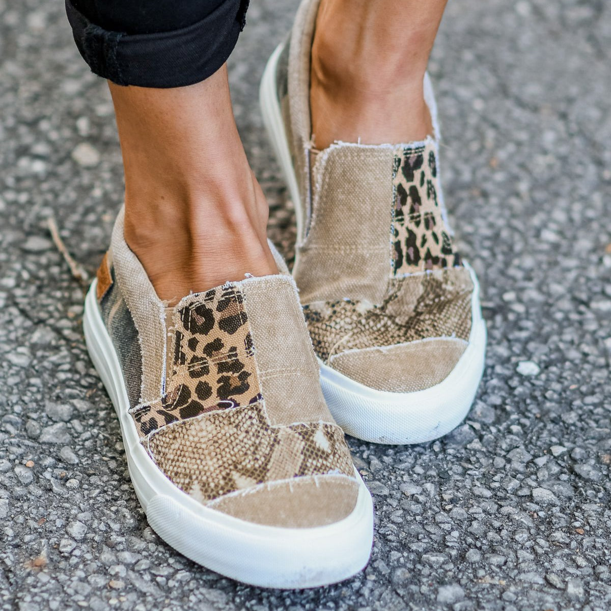 Blowfish Maddox Slip On Sneakers- Natural1