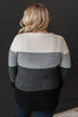 Stunning Sights Knit Sweater- Grey & Black