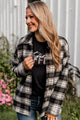 Campfire Nights Plaid Jacket- Black & Ivory