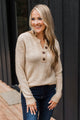 Perfectly Matched Knit Sweater- Oatmeal