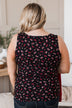 Passionate About You Floral Tank Top- Black & Red