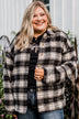Campfire Nights Plaid Jacket- Black & Ivory