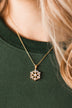 First Frost Snowflake Pendant Necklace- Gold