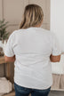 "Merry" Varsity Graphic Top- Ivory