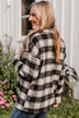 Campfire Nights Plaid Jacket- Black & Ivory