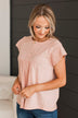 Look To The Future Boho Top- Dusty Coral