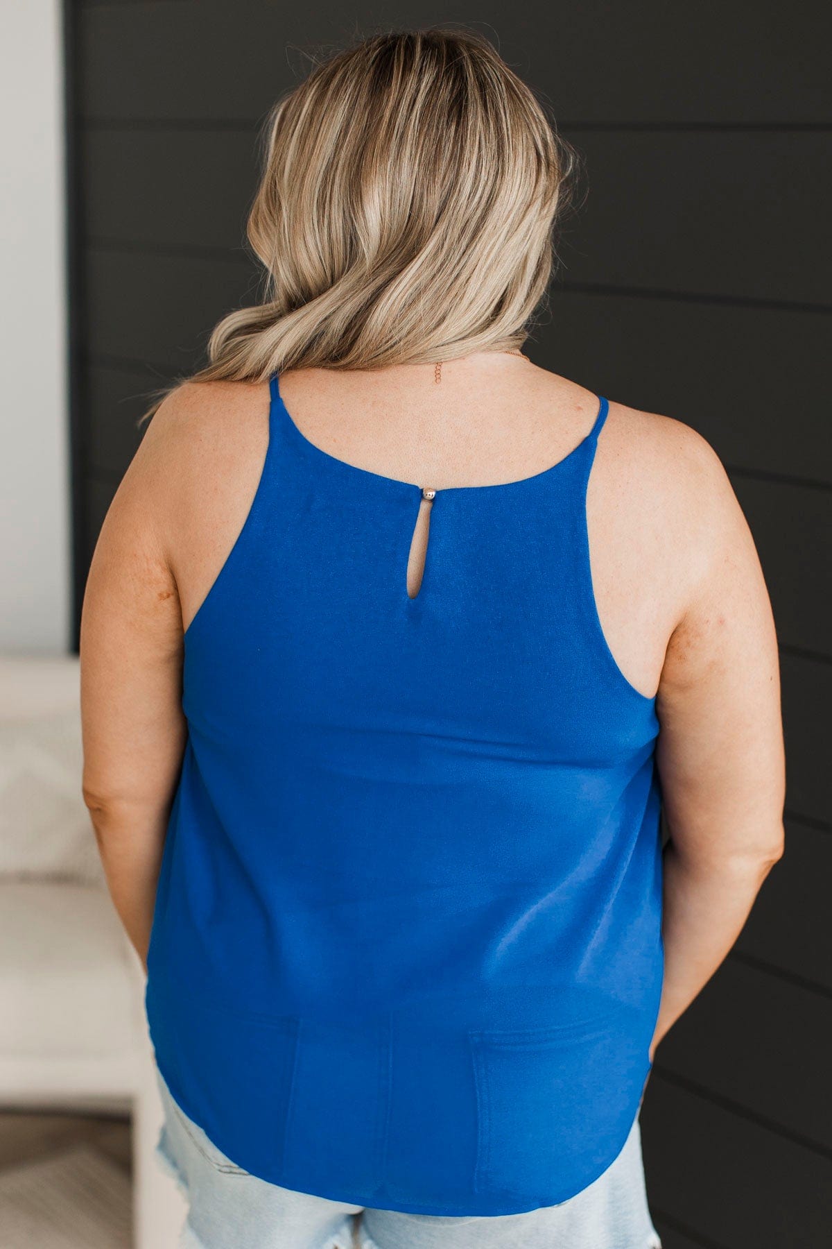 All Done For You Tank Top- Royal Blue