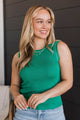 Delightful Love Knit Tank Top- Emerald