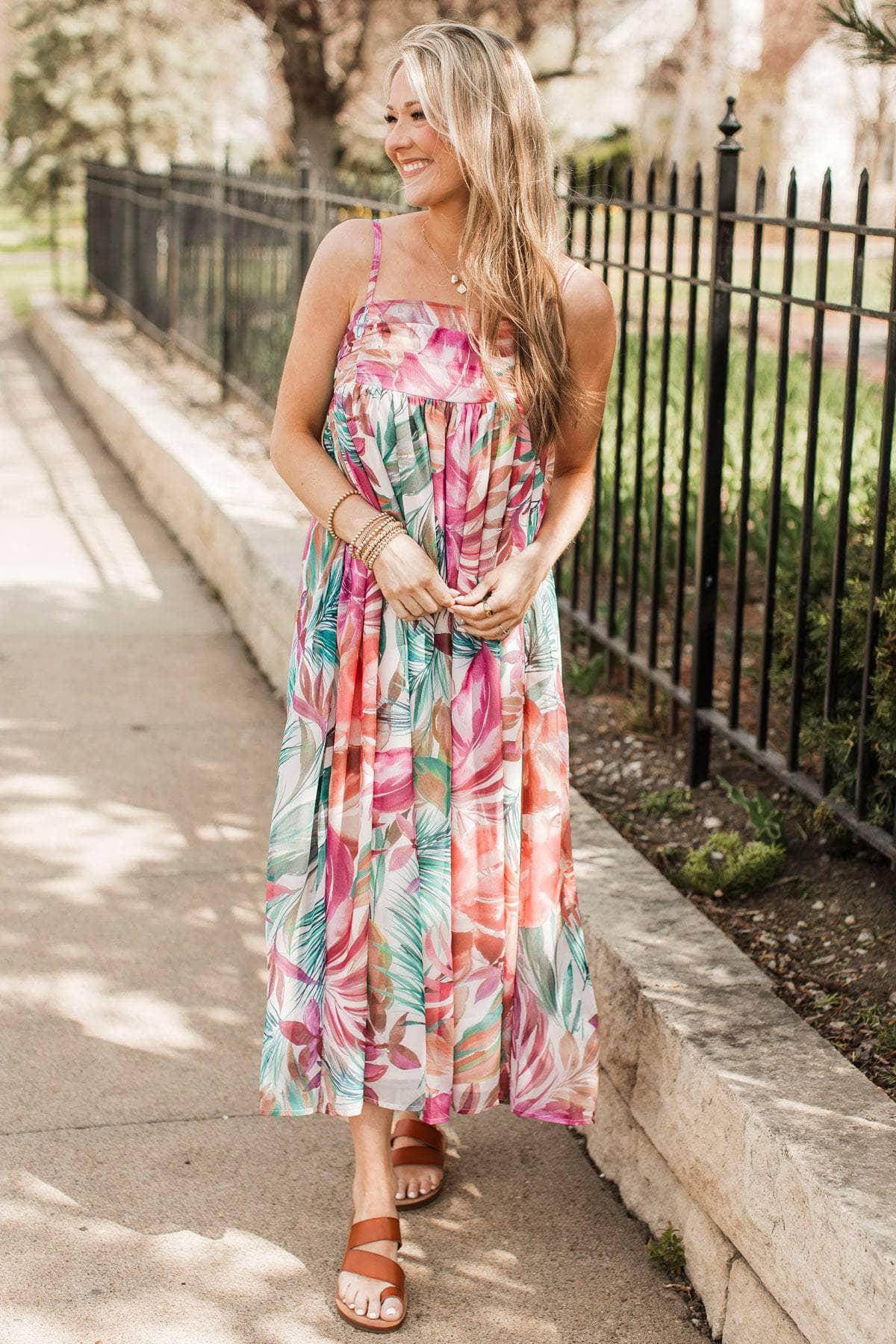 Life Full of Joy Floral Midi Dress- Multi-Color, M | Dresses | White Birch | Shop The Pulse Boutique Life Full of Joy Floral Midi Dress- Multi-Color, M | Dresses | White Birch | Shop The Pulse Boutique