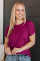Cherished Beauty Short Sleeve Top- Magenta