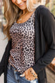 Fearless Heart Open Front Cardigan- Black