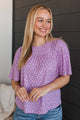 Life Full of Love Floral Top- Lilac