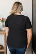 World Of My Own Short Sleeve Top- Black