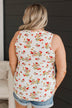 Won Me Over Floral Tank Top- Ivory & Red