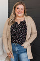 Cozy In This Moment Knit Cardigan- Oatmeal