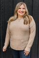 Always Inseparable Ribbed Knit Sweater- Almond
