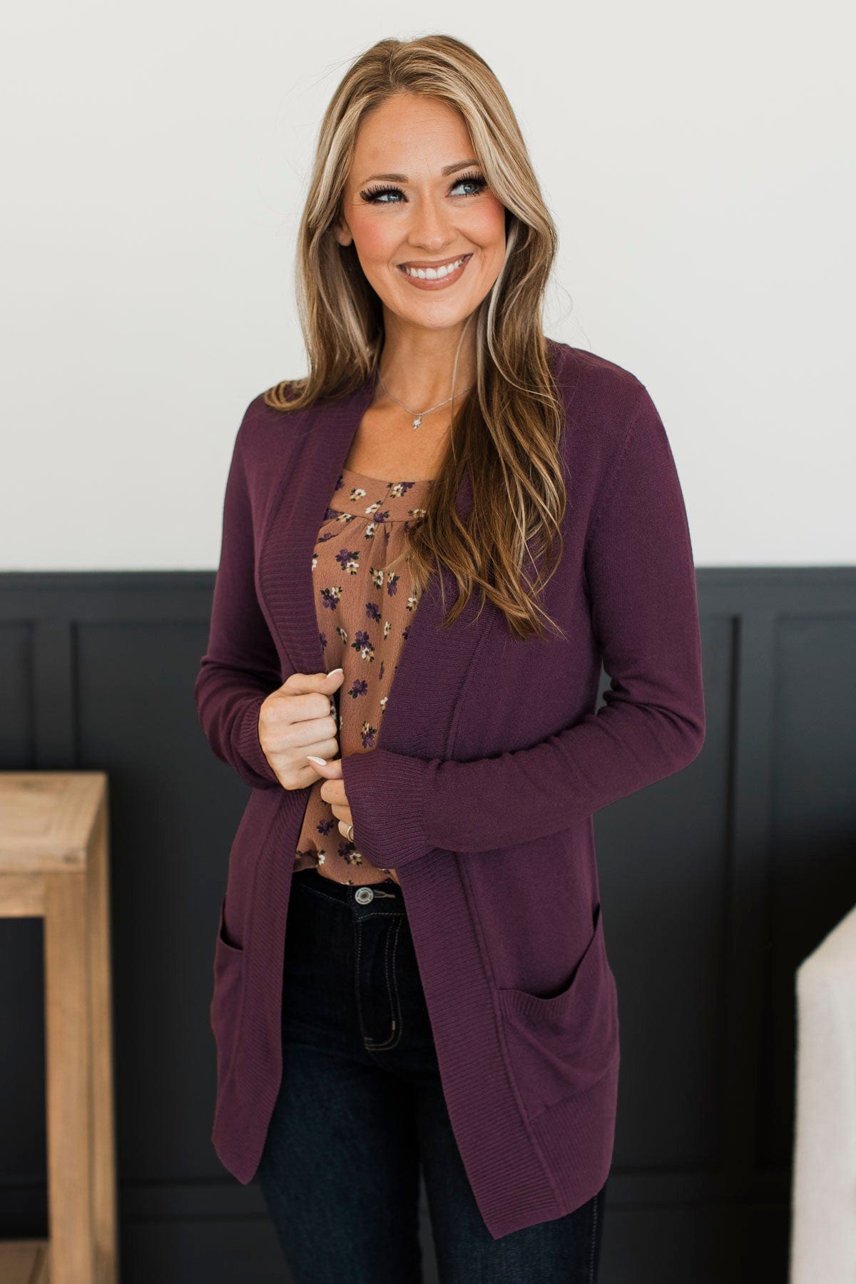 Purple cardigan next deals