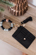 New Chapter Card Wallet Key Chain- Black