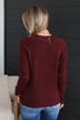 Only The Best Knit Sweater- Burgundy