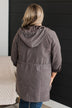 Go Getter Open Front Jacket- Charcoal