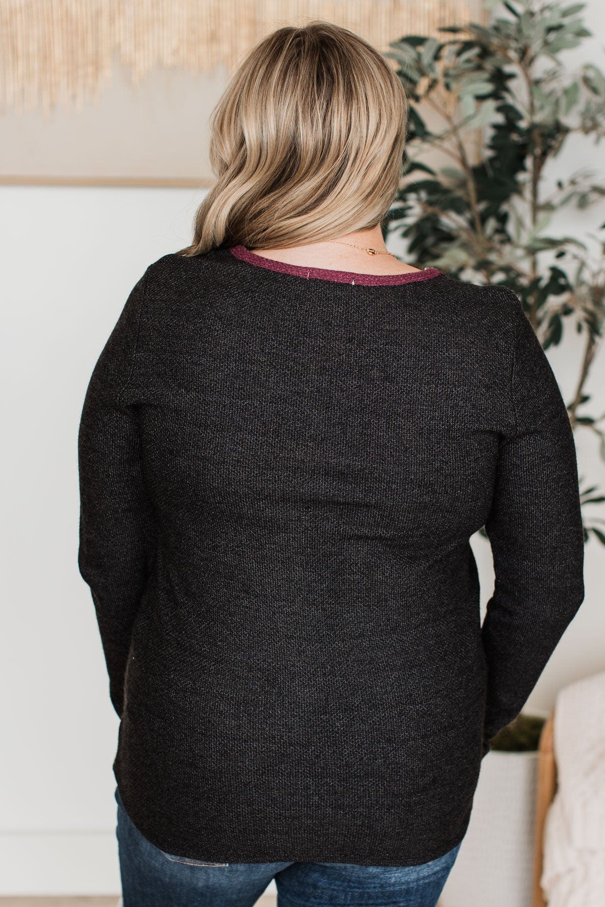 Already Impressed Knit Top- Black